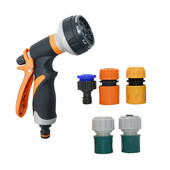Pulverizare reglabilă pentru udarea gazonului, spălătorie auto multifuncțională, duză de înaltă presiune, kit pentru irigare cu apă, pentru furtun 1/2 3/4