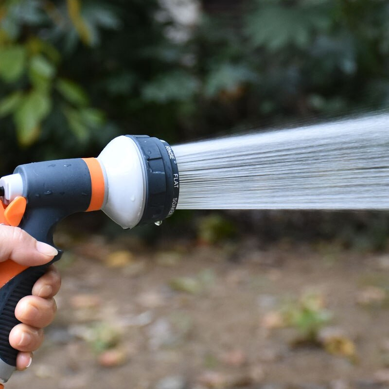 Pulverizare reglabilă pentru udarea gazonului, spălătorie auto multifuncțională, duză de înaltă presiune, kit pentru irigare cu apă, pentru furtun 1/2 3/4