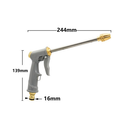 Sodo laistymas aukšto slėgio vandens purškimo pistoletas Sodo žarna vamzdis vejos purkštuvai Reguliuojamas režimas Purškimas Drėkinimas Automobilių plovykla