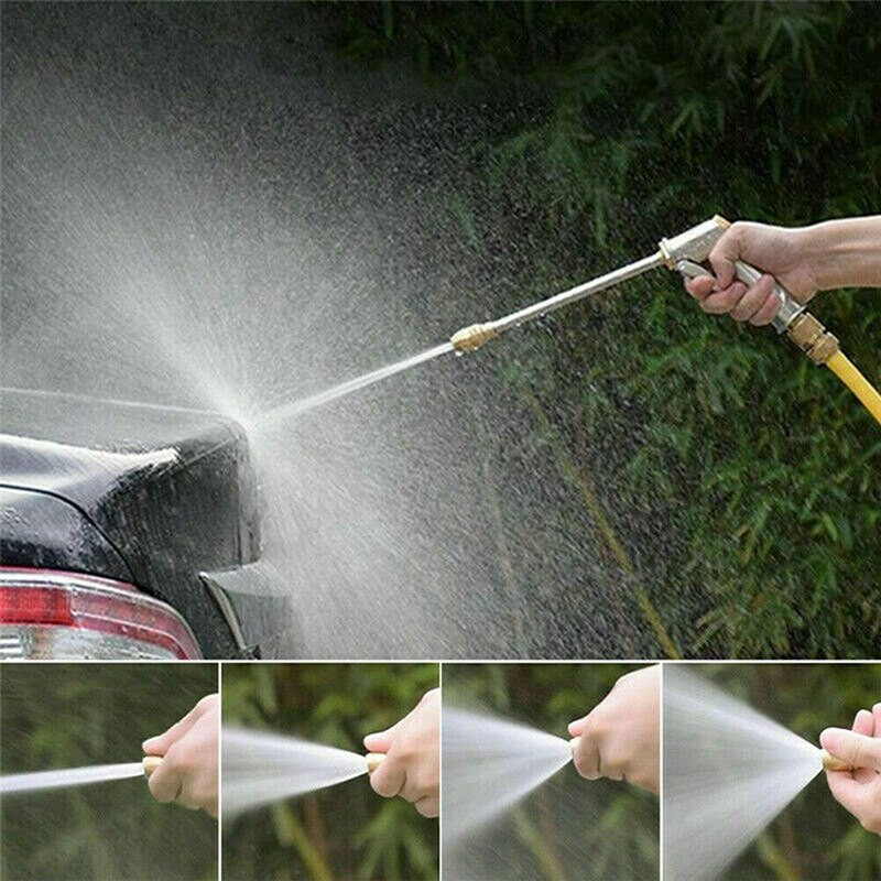 Nagynyomású vízpisztoly fém autómosó spray autómosó szerszámok vízsugár nagynyomású mosó kerti tömlő cső fűtisztító kellék