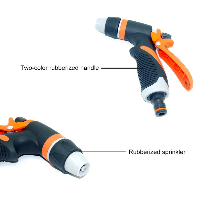 Pulverizator de udare, duză reglabilă multifuncțională, pistol de udare, mâner de înaltă presiune, stropire, spălătorie auto, grădină, gazon, udare plante