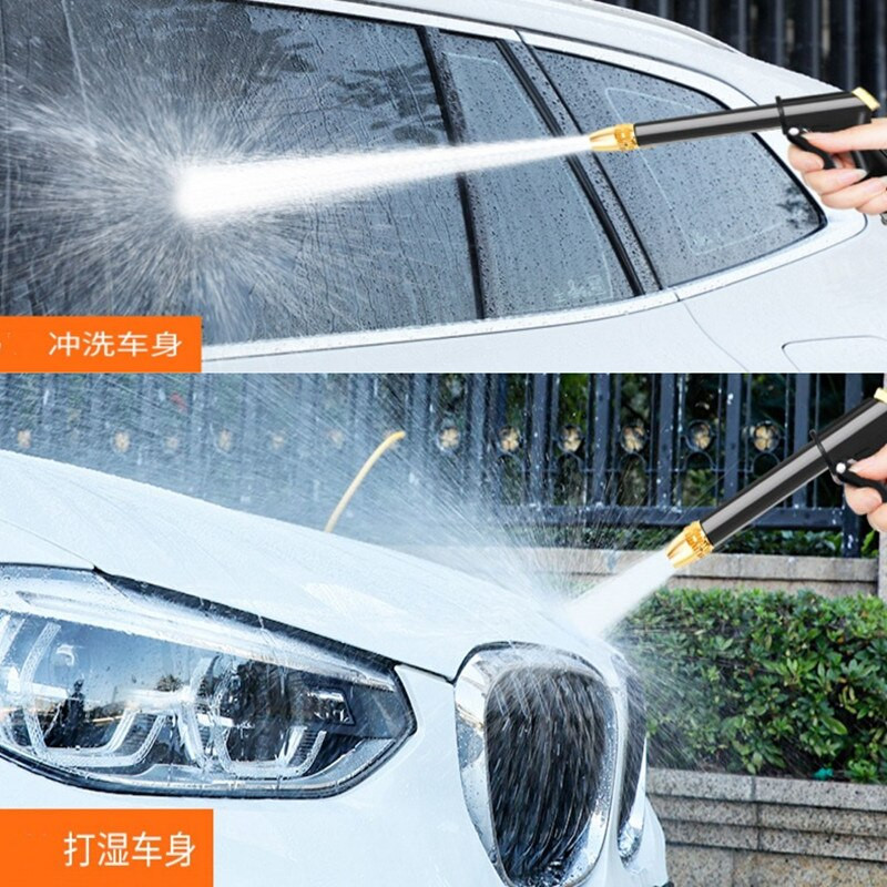 Pistol de spălat cu înaltă presiune Mașină de spălat auto cu 4 moduri, furtun de udare a grădinii reglabil, duză, aspersor, kit universal de spălat auto