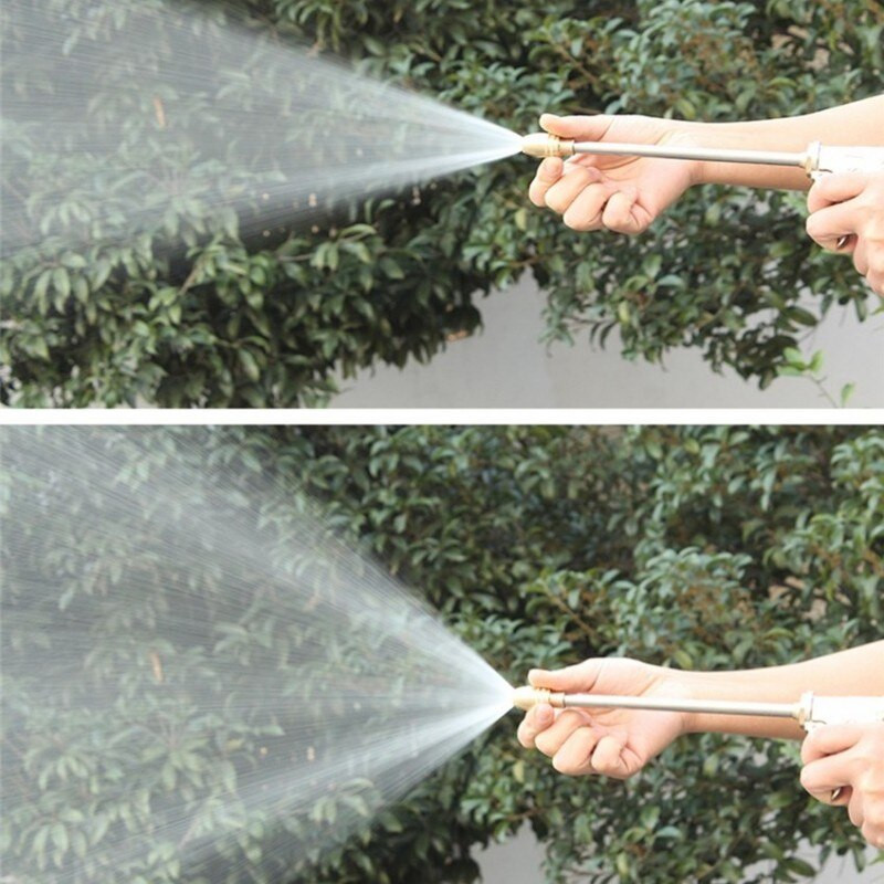 Nagynyomású autómosó hab edények lándzsa vízpisztoly Otthoni kert öntözés Öntözőeszközök Állítható fém sprinkler tömlőfúvóka