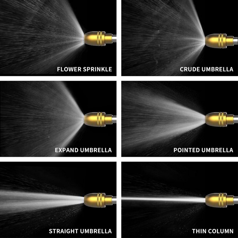 Aukšto slėgio vandens pistoletas automobilių plovimo mašina sodo laistymo srove žarna antgalis purkštukas laistymo purškiamas purkštuvas automatinio valymo įrankis