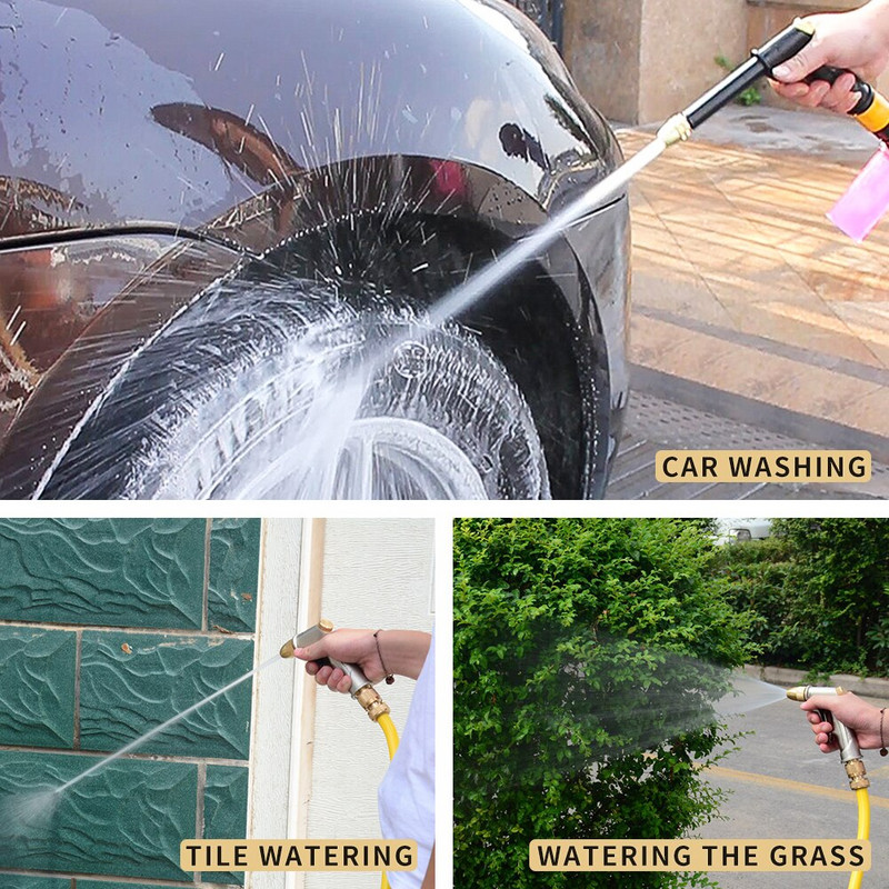 Aukšto slėgio vandens pistoletas automobilių plovimo mašina sodo laistymo srove žarna antgalis purkštukas laistymo purškiamas purkštuvas automatinio valymo įrankis