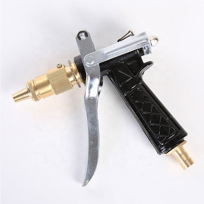 Nagynyomású sárgaréz autómosó pisztolytisztító kerti öntözővízpisztoly permetező