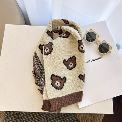 Esarfa tricotata pentru copii pentru fete si baieti