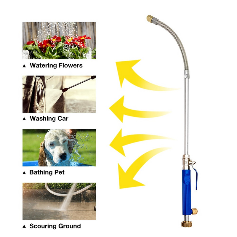 Nagynyomású vízpisztoly gépkocsi fém vízpisztoly elektromos autómosó spray autómosó kerti vízsugár sprinkler tisztítóeszköz