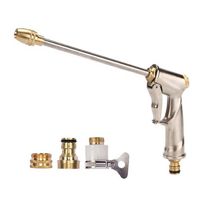 Pistol de apă de înaltă presiune, lănci reglabile de spălat auto, pistol cu spumă, pentru irigare a casei, grădină, hidrolimpiadora, duză pentru furtun de stropire din metal