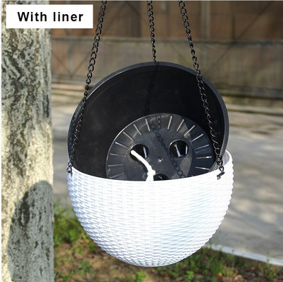 Smola Viseće posude Posude Košara Viseća biljka Posuda za cvijeće Vješalica Vanjski viseći držač posuda Košara za zidnu dekoraciju vrta