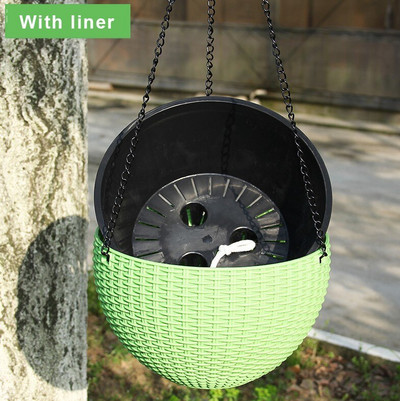 Smola Viseće posude Posude Košara Viseća biljka Posuda za cvijeće Vješalica Vanjski viseći držač posuda Košara za zidnu dekoraciju vrta