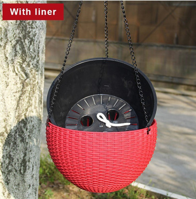 Smola Viseće posude Posude Košara Viseća biljka Posuda za cvijeće Vješalica Vanjski viseći držač posuda Košara za zidnu dekoraciju vrta