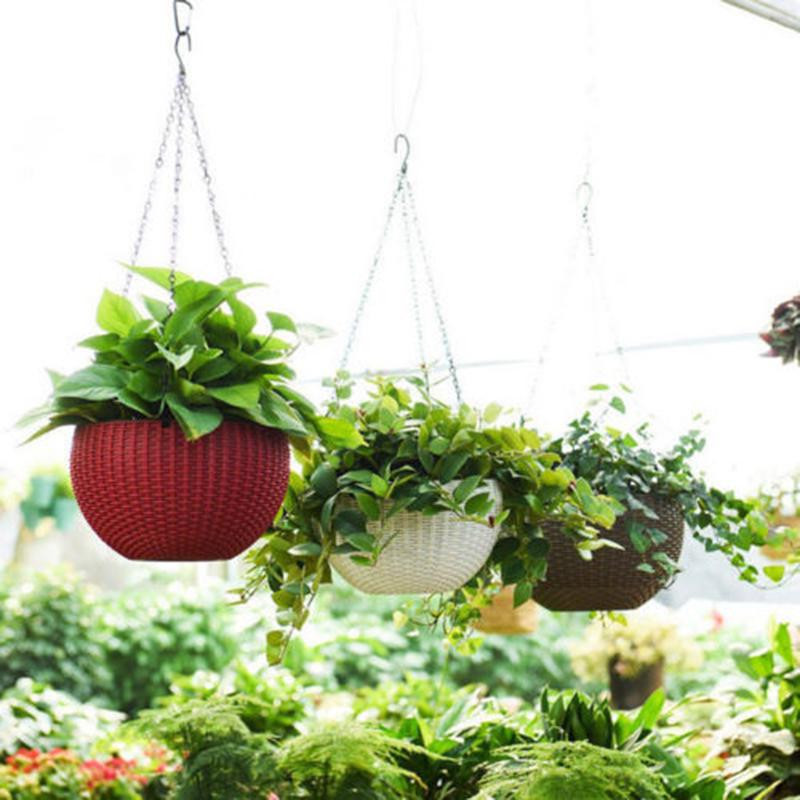 Smola Viseće posude Posude Košara Viseća biljka Posuda za cvijeće Vješalica Vanjski viseći držač posuda Košara za zidnu dekoraciju vrta
