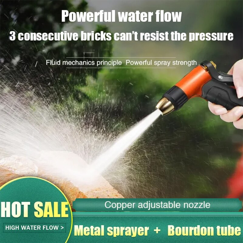 nagynyomású vízpisztoly készlet Nyújtható robbanásgátló tömlő vízpermetező háztartási D3 egypisztoly csatlakozó 15M rugócső