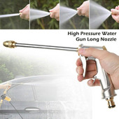 Nagynyomású vízpisztoly autómosó vízsugár fém kerti mosó tömlő pálca fúvóka permetező öntöző spray tisztítóeszköz
