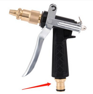 Aukšto slėgio vandens purškimo pistoletas žalvarinis antgalis sodo žarna vejos automobilių plovimo įrankis su darbą taupančia sagtimi Sodo reikmenys