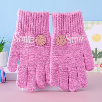 Mănuși de iarnă pentru copii pentru băieți și fete cu logo și inscripție