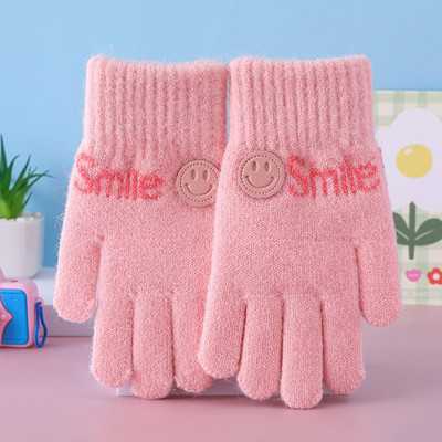 Mănuși de iarnă pentru copii pentru băieți și fete cu logo și inscripție