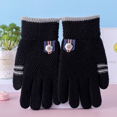 Mănuși de iarnă pentru copii pentru băieți și fete cu logo și inscripție