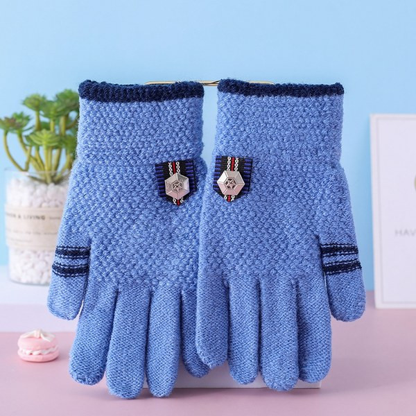 Mănuși de iarnă pentru copii pentru băieți și fete cu logo și inscripție