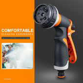 Aspersoare de înaltă presiune Duză de pulverizare de uz casnic Furtun de udare pentru grădinărit Pistoale de pulverizare Instrument de curățare pentru spălarea mașinii Opt forme de pulverizare