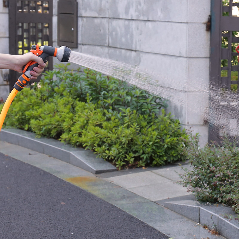 Aspersoare de înaltă presiune Duză de pulverizare de uz casnic Furtun de udare pentru grădinărit Pistoale de pulverizare Instrument de curățare pentru spălarea mașinii Opt forme de pulverizare