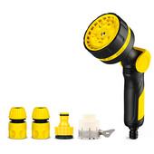 Kerti tömlőfúvóka Nagy teherbírású tömlőfúvóka hüvelykujj-szabályozás Állítható tömlőszóró fúvóka Vízpisztolyok Kültéri kerti öntözőeszközök