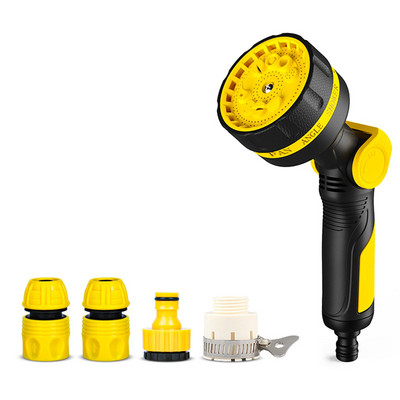 Kerti tömlőfúvóka Nagy teherbírású tömlőfúvóka hüvelykujj-szabályozás Állítható tömlőszóró fúvóka Vízpisztolyok Kültéri kerti öntözőeszközök