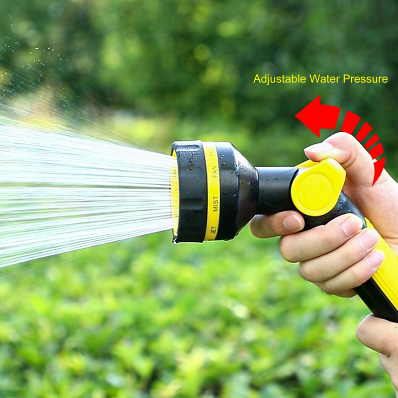 Kerti tömlőfúvóka Nagy teherbírású tömlőfúvóka hüvelykujj-szabályozás Állítható tömlőszóró fúvóka Vízpisztolyok Kültéri kerti öntözőeszközök