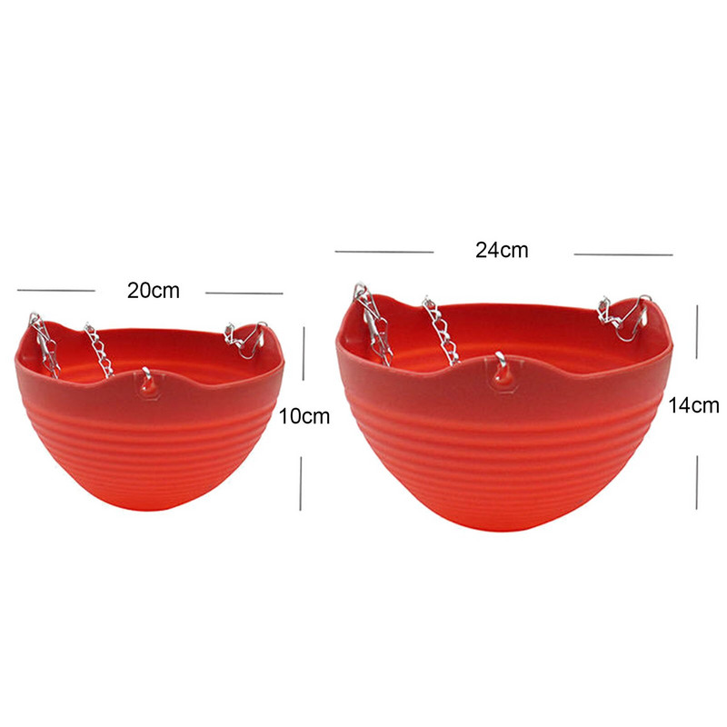 Függő műanyag virágcserepek Kerti cserepek Szőtt akasztós virágtartó Dekoratív virágcserép Függesztett kosár erkély dekoráció