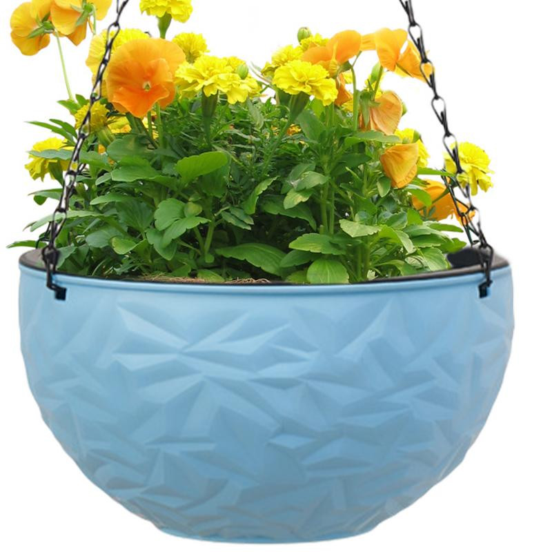 Gėlių pakabinamas krepšelis 2 sluoksnių vazonai pakabinti| Augalų laikiklis Gėlių vazonai Kabykla Verandos dekoras Laistymo pakabinami krepšeliai