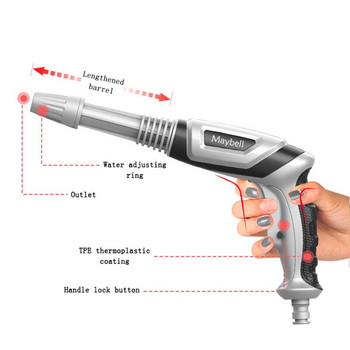 Нова машина за миене под високо налягане Воден пистолет Градински маркуч Дюза Спрей за вода Hidrolavadora Автомивка Инструменти за почистване на пръскачки Водна струя