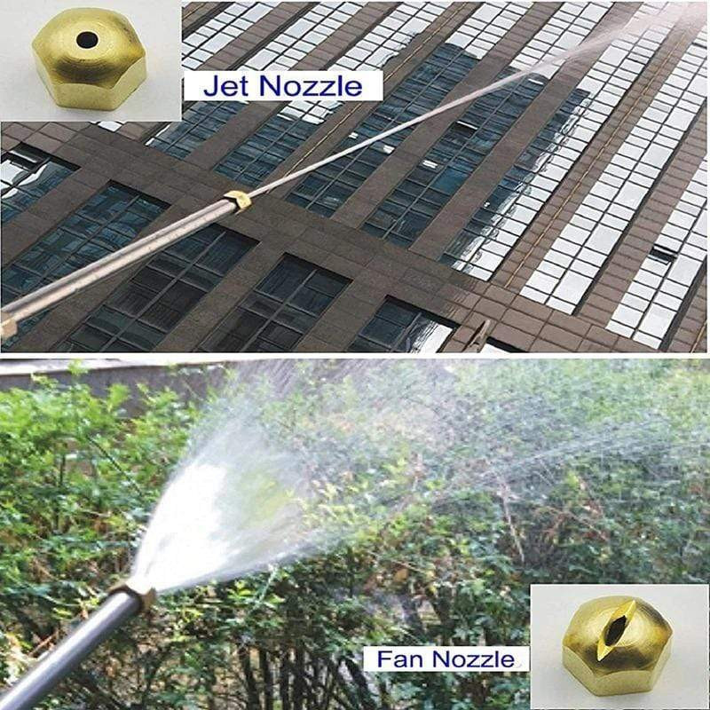 Mintiml autós nagynyomású vízpisztoly öntöző spray sprinkler tisztítóeszköz 46 cm-es Jet kerti mosó tömlő pálca fúvóka permetező