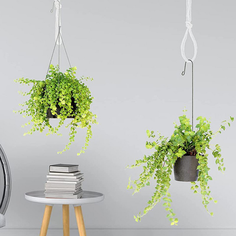 Extensor de cârlig pentru plante care economisește spațiul pentru plante durabil Coș de jardiniere de frânghie Suport pentru ghivece de frânghie pentru plante Extensor de cârlig de grădină
