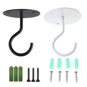 Falra szerelhető mennyezeti horogtartó akasztó akasztós madáretetőhöz Lámpás szélcsengő ültetőgép Dekoráció