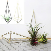 1PC Jardiniere suspendate Suport pentru flori de fier Suport geometric Suport pentru plante de aer de înaltă calitate Ghiveci creativ pentru flori