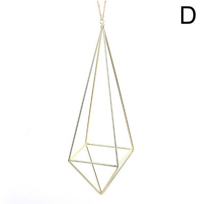 1PC Jardiniere suspendate Suport pentru flori de fier Suport geometric Suport pentru plante de aer de înaltă calitate Ghiveci creativ pentru flori