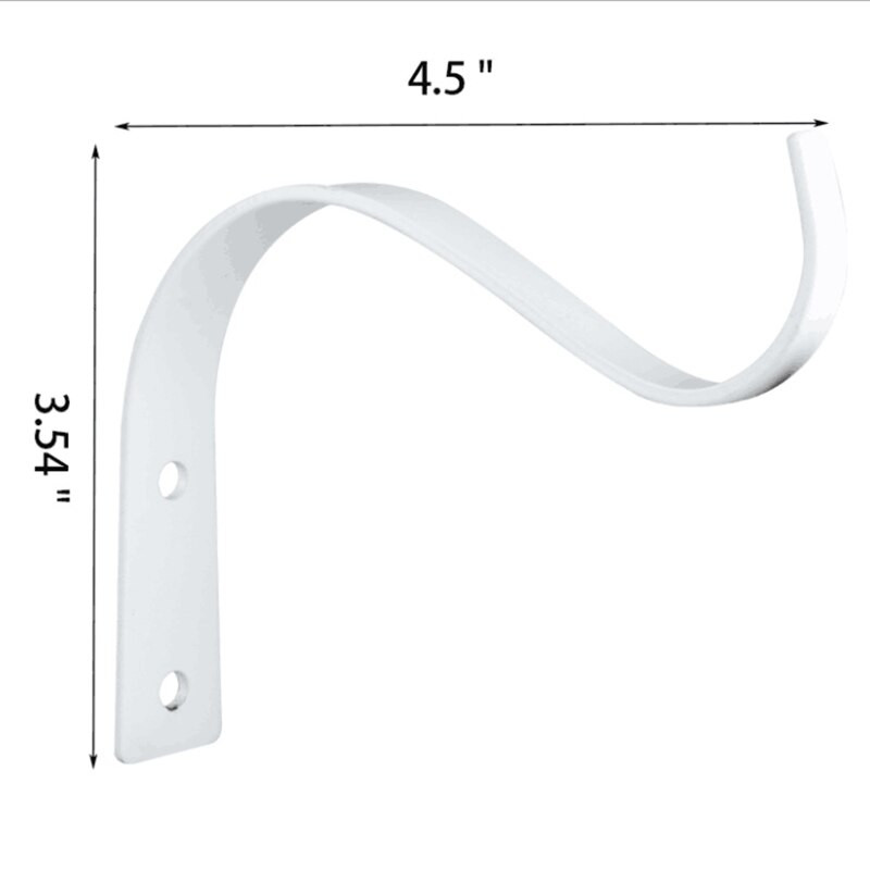1 rinkinys 4,5 colio lenkiamas S formos pakabinamas gėlių vazono laikiklis. 
