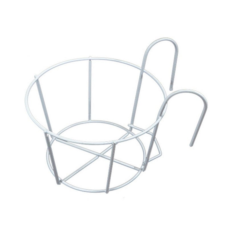 Sodo pakabinamas augalas Geležinės lentynos Balkonas Apvalus gėlių vazonų stovas Turėklai Tvora Apvalus gėlių stovas Kabantis turėklai Gėlių stovas