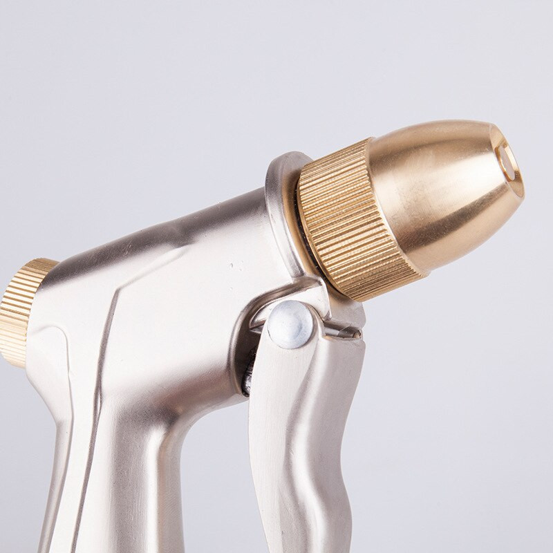 Pistol de apă de înaltă presiune, metal, duză reglabilă, grădinărit, udare, furtun de spălat auto, pistol de apă, pulverizator din alamă, vânzări directe