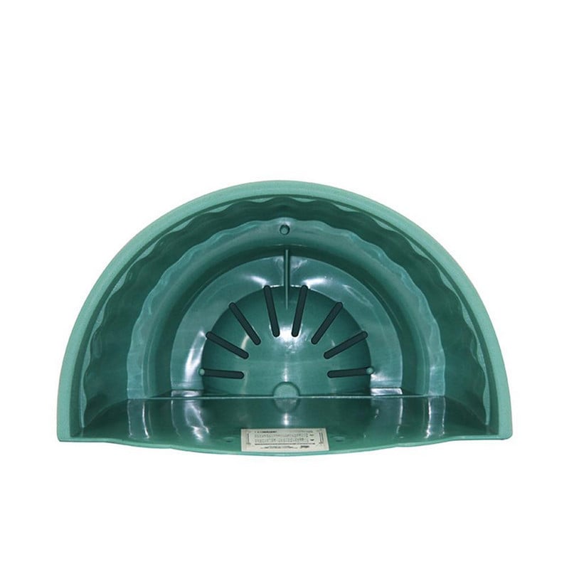 Nauji modernūs kabantys gėlių vazonai Plastikinė sodo tvora Balkonas Pusapvalis krepšelis Vazonų vazonai kambariniams augalams dekoruoti