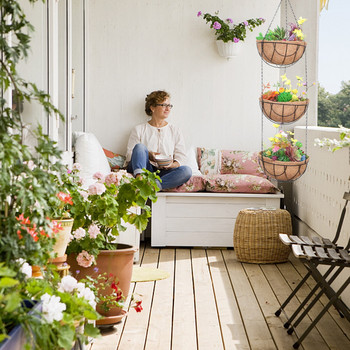 Μεταλλικά συρμάτινα κρεμασμένα καλάθια Μεταλλικό φυτικό σύρμα με τρία στρώματα κοκοφοίνικα Καλάθια ποτίσματος κήπου για αίθριο κήπου εξωτερικού χώρου