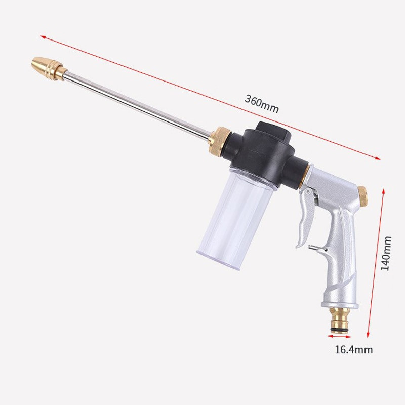 Prailginimo strypas aukšto slėgio Galingas putų automobilių plovimo vandens pistoletas buitinis Metalo dengimo vandens pistoletas Galingas antgalis Automobilinis vandens purškimo įrankis