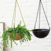 Ghiveci de flori agățat din metal, lanț nordic, coș de jardinier, vază de flori pentru casă, grădină, balcon, decorare C3v6