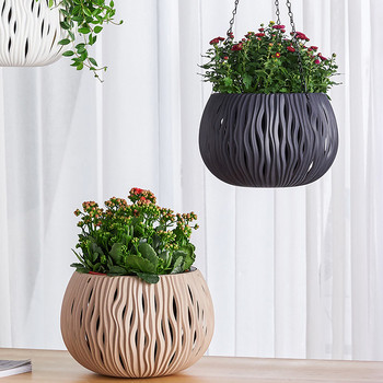 Κρεμαστές γλάστρες Perfect Chlorophytum Green Ivy Flowerpot For Saling Outdoor Plastic Gardening Sturdy Modern Pots