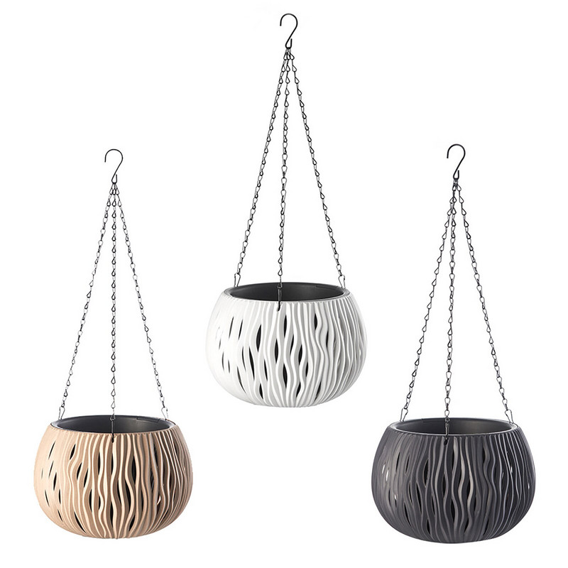 Kabantys vazonai Puikus Chlorophytum Green Ivy vazonas svetainei Lauko plastikiniai sodo reikmenys Tvirti modernūs vazonai