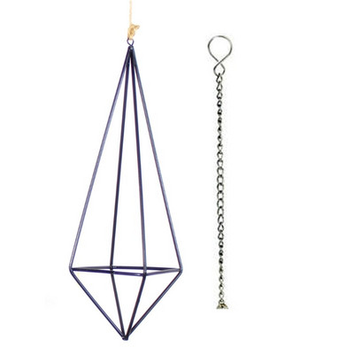 Viseći zračni držač za biljke Moderna geometrijska sadilica s lancem Posuda za Tillandsia Himmeli zidni dekor