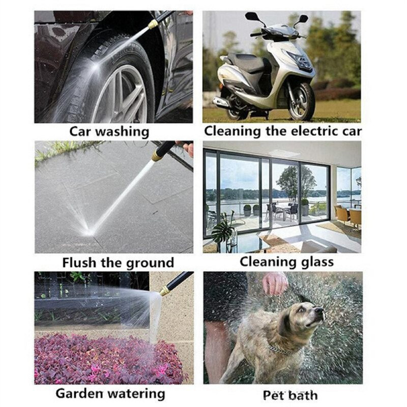 Reguliuojamo aukšto slėgio plovimo pistoleto modeliai Automobilių plovimo mašina Sodo laistymo žarnos antgalis Purkštukas Universalus automobilių plovimo rinkinys
