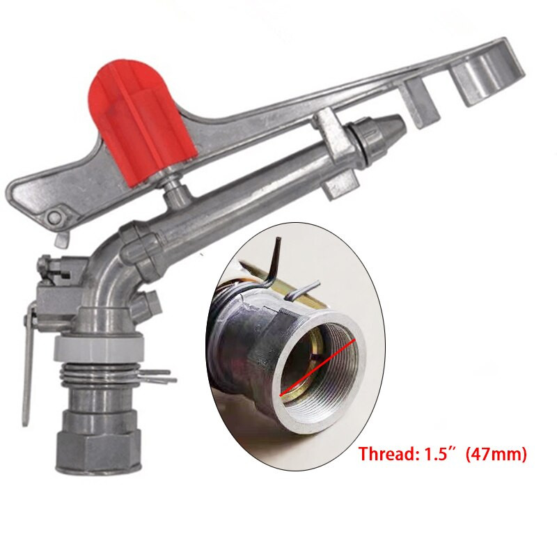 HEMAN 1,5" DN40 duză din aliaj de zinc pentru irigare pistol stropitoare sistem de apă 360 de grade reglabil pistol de pulverizare ploaie stropitoare de câmp