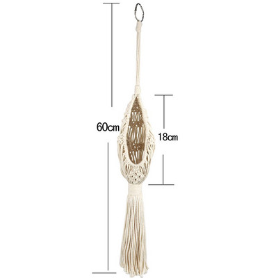 Augalų kabykla Sodo virvių sienų dekoravimas Augalų laikiklis Kabantis krepšelis Gėlių vazonas Kabantis krepšelis Medvilninė virvė gėlių vazonas